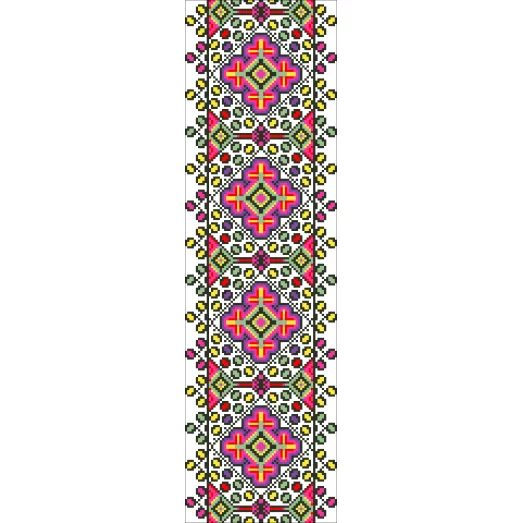 В-032 Вставка для одежды. Схема на канве для вышивки ТМ Вишиванка