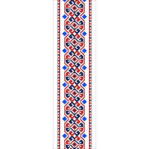 В-036 Вставка для одежды. Схема на канве для вышивки ТМ Вишиванка