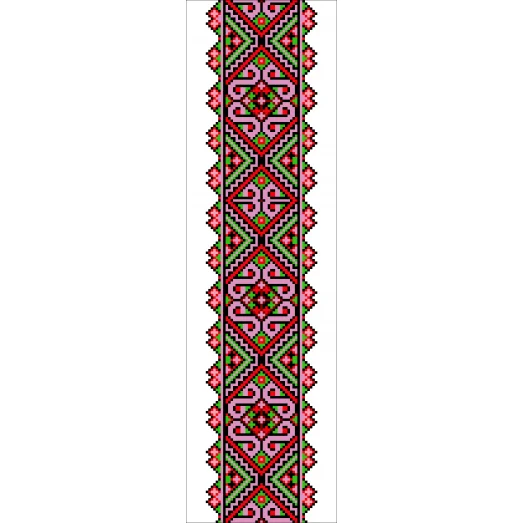 В-038 Вставка для одежды. Схема на канве для вышивки ТМ Вишиванка