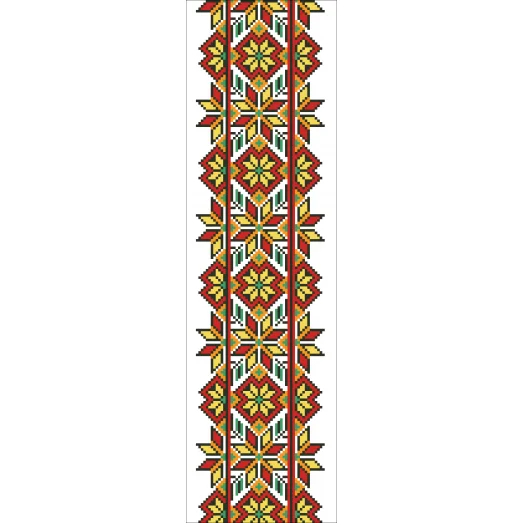 В-040 Вставка для одежды. Схема на канве для вышивки ТМ Вишиванка