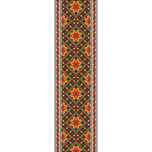 В-042 Вставка для одежды. Схема на канве для вышивки ТМ Вишиванка