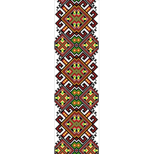 В-046 Вставка для одежды. Схема на канве для вышивки ТМ Вишиванка