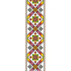 В-047 Вставка для одежды. Схема на канве для вышивки ТМ Вишиванка