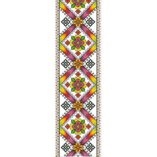 В-047 Вставка для одежды. Схема на канве для вышивки ТМ Вишиванка
