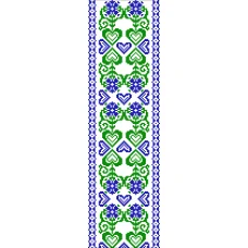 В-056 Вставка для одежды. Схема на канве для вышивки ТМ Вишиванка