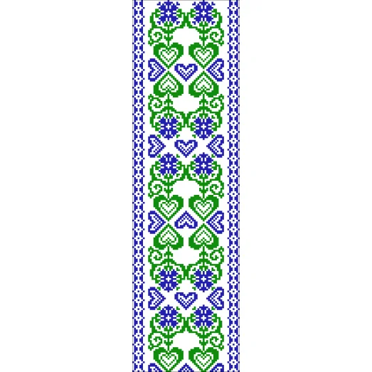 В-056 Вставка для одежды. Схема на канве для вышивки ТМ Вишиванка