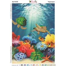 В-252 Черепашки. Схема для вышивки бисером Фея Вышивки