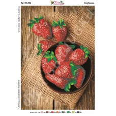 В-294 Клубника. Схема для вышивки бисером Фея Вышивки