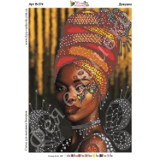 В-374 Девушка. Схема для вышивки бисером Фея Вышивки