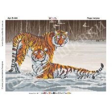 В-444 Пара тигров. Схема для вышивки бисером Фея Вышивки