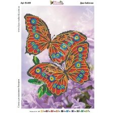 В-465 Две бабочки. Схема для вышивки бисером Фея Вышивки