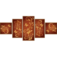 В-56504 Цветочный шлейф. Схема для вышивки бисером Нова Слобода