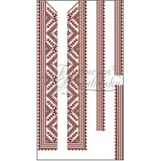 ВД-009 Бисерная заготовка вставка белая. Барвиста вишиванка