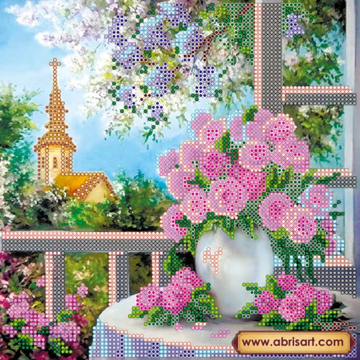 АС-438 Весенний романс. Схема на художественном холсте Абрис Арт