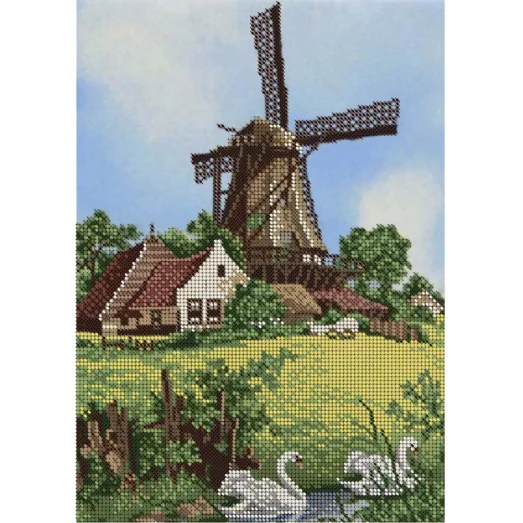 А4-К-006 Ветряк. Схема для вышивки бисером ТМ Acorns