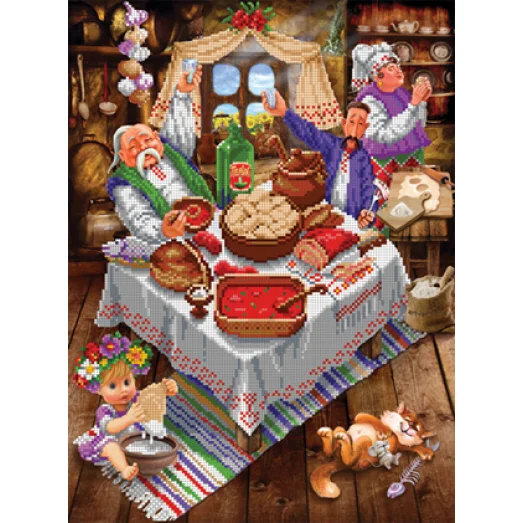БИС-1515н В гостях у кума. Набор для вышивки бисером Арт Лар