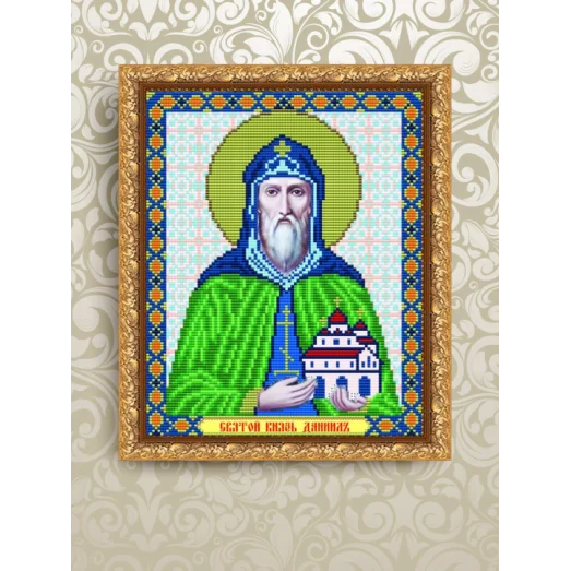 VIA-4090 Св.князь Даниил. Схема для вышивки бисером. АртСоло