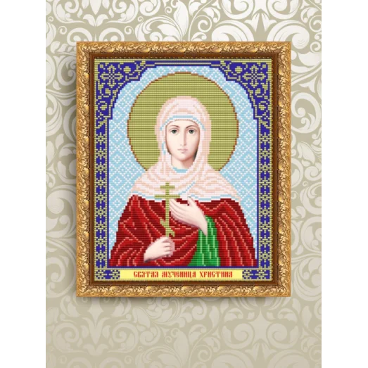 VIA-4095 Св.Христина. Схема для вышивки бисером. АртСоло