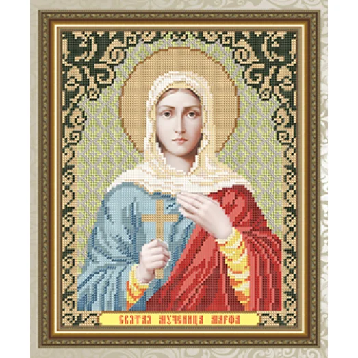 VIA-4127 Святая Мученица Марфа. Схема для вышивки бисером. АртСоло 