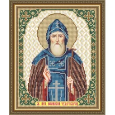 VIA-4150 Св.Преподобный Афанасий Чудотворец. Схема для вышивки бисером. АртСоло