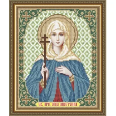 VIA-4155 Св.Мученица Анастасия Римская. Схема для вышивки бисером. АртСоло