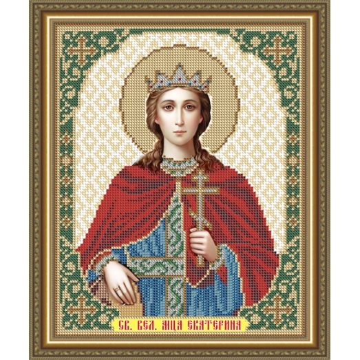 VIA-4159 Святая Великомученица Екатерина. Схема для вышивки бисером. АртСоло