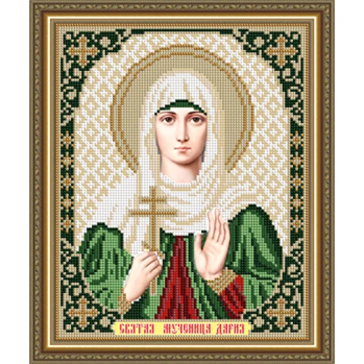 VIA-4193 Святая Мученица Дария. Схема для вышивки бисером. АртСоло