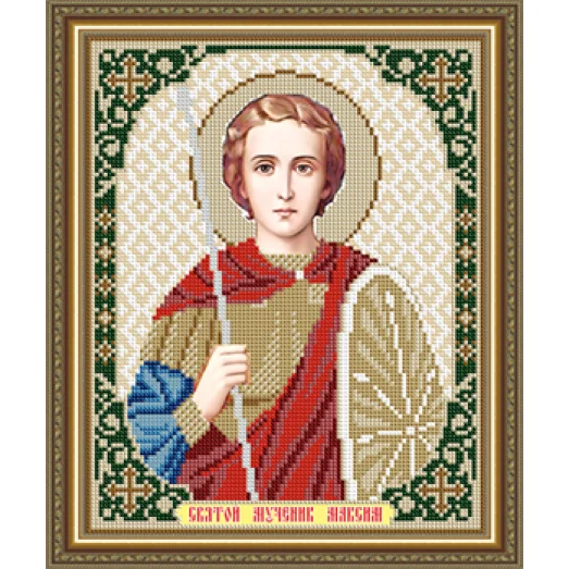 VIA-4195 Святой Мученик Максим. Схема для вышивки бисером. АртСоло