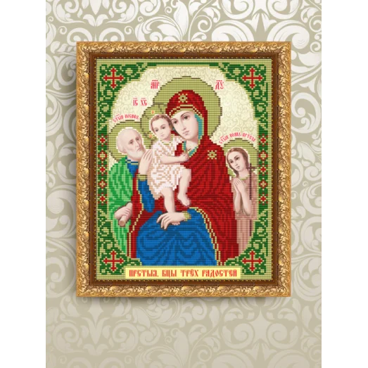 VIA-4226 Трех Радостей Богоматерь. Схема для вышивки бисером. АртСоло