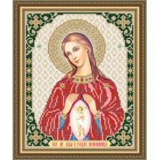 VIA-4265 В родах помошница образ пресвятой богородицы. Схема для вышивки бисером. АртСоло