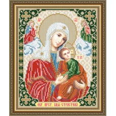 VIA-4268 Страстная образ пресвятой богородицы. Схема для вышивки бисером. АртСоло