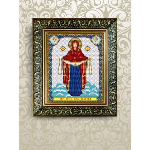 VIA-5010 Икона Покрова. Схема для вышивки бисером. АртСоло
