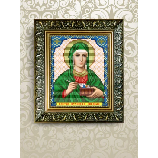 VIA-5063 Святая Зинаида. Схема для вышивки бисером. АртСоло