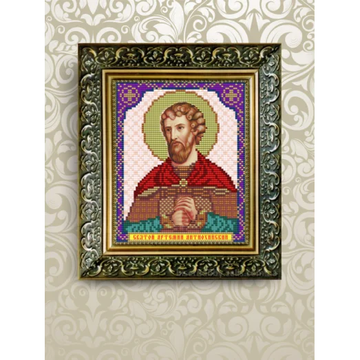VIA-5072  Святой Артемий. Схема для вышивки бисером. АртСоло 
