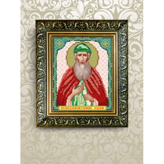 VIA-5076 Святой Вадим. Схема для вышивки бисером. АртСоло