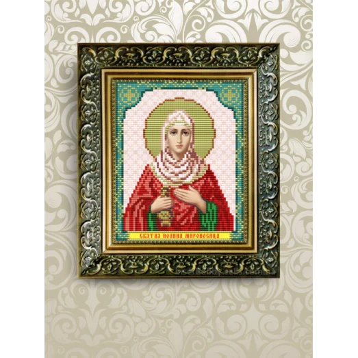 VIA-5080 Св. Иоанна (Яна). Схема для вышивки бисером. АртСоло