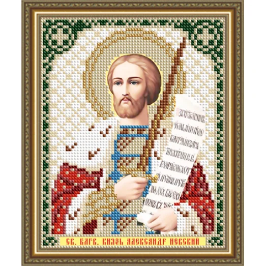 VIA-5306 Святой Благоверный Князь Александр Невский. Схема для вышивки бисером. АртСоло