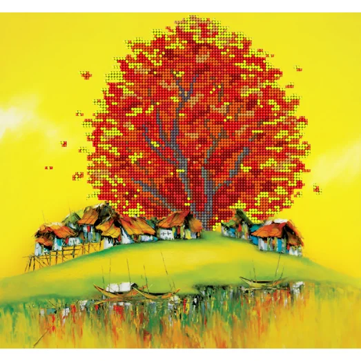 АК3-004 Восточная осень. Схема для вышивки бисером А-Строчка