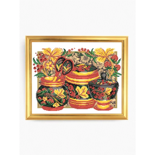 VКA-3025 Хохлома. Схема для вышивки бисером. АртСоло 