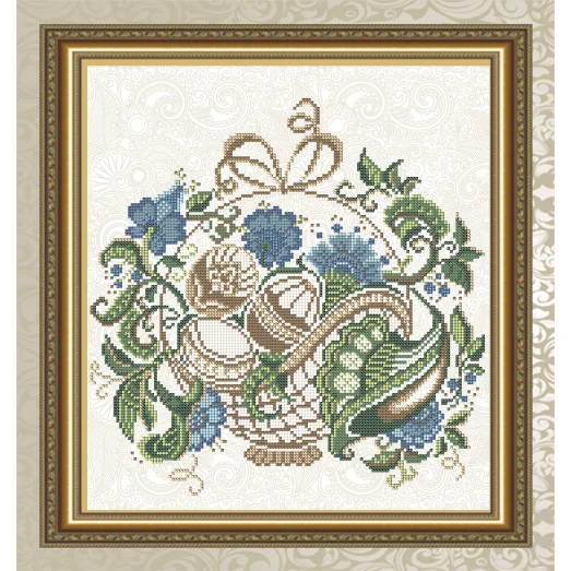 VKA-4713 Пасхальная Корзинка. Схема для вышивки бисером. АртСоло