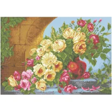 ВКД-07 Розовая роскош. Схема для вышивки бисером. Княгиня Ольга