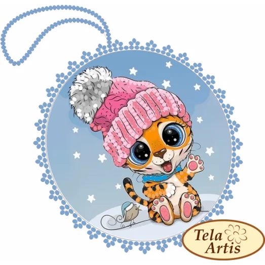 ВЛ-040 Тигренок в шапочке. Заготовка для вышивки игрушки. Тела Артис