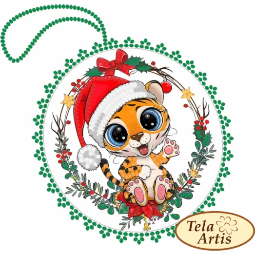 ВЛ-043 Новогодний тигренок. Заготовка для вышивки игрушки. Тела Артис