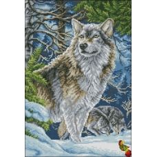 ФПК-3126 Волки в горах. Схема для вышивки бисером Феникс