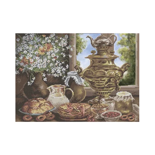 А3-К-780 Воскресное чаепитие . Схема для вышивки бисером ТМ Acorns