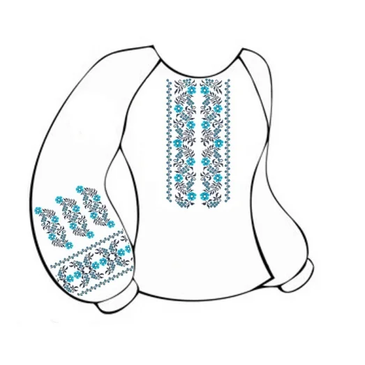 ВЖД-020 Женская домотканая сорочка, белая. Берегиня