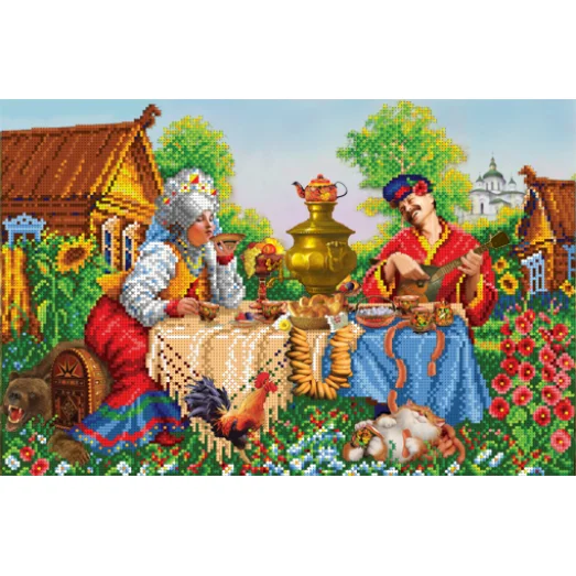 БИС-5813 "Welcome to Russia!". Схема для вышивки бисером Арт Лар