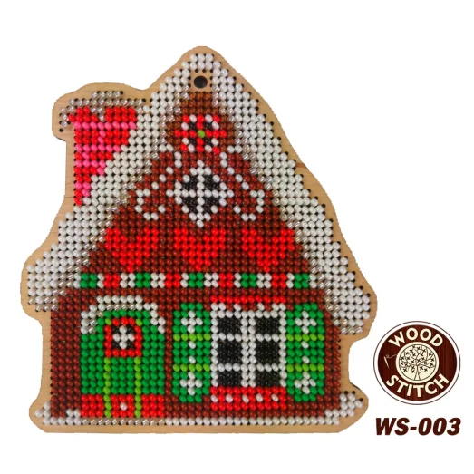 WS-003 Пряничный Домик. Набор для вышивки WoodStitch
