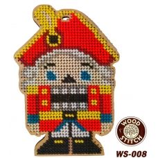 WS-008 Щелкунчик. Набор для вышивки WoodStitch