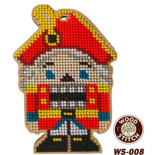 WS-008 Щелкунчик. Набор для вышивки WoodStitch